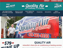 Tablet Screenshot of firstqualityair.com